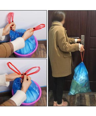 Fiaze 10 Gallon Drawstring Kitchen Garbage Bags (Blue 100 Bags) - Buy Online on GoSupps.com