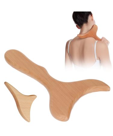 Gua Sha Massage Wood Wooden Massage Gua Sha Massager for Neck Legs Back and Body Pain Relief and Relaxation