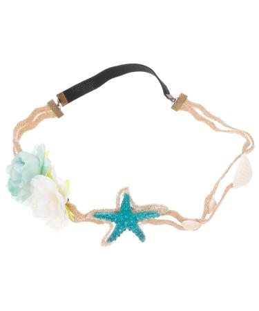 Lurrose glitter mermaid headband nice cat ear hair straps mesh hair band headdress party supplies decorations for baby girls children (blue) - Buy Online on GoSupps.com