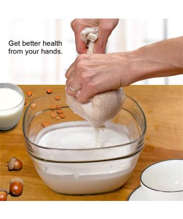 LERORO 2-Pcs Reusable Nut Milk Bag for Almond Milk & Cold Brew Coffee - Large 10 x 12 Inches Nylon Mesh Cheesecloth Strainer Bag - Buy Online on GoSupps.com