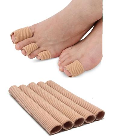 5-Pack Silicone Toe Caps & Finger Protection Gel Bandages - 15x2.5cm Toe Pads for Comfort & Pain Relief - Buy Online on GoSupps.com