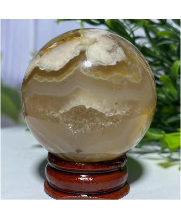 Natural Sphere Cherry Agate Crystal Ball Natural Gemstones Quartz Sphere Fengshui Home Decoration 1pc (Color : 120-130g) - Buy Online on GoSupps.com