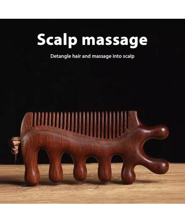 Handmade Scalp Massage Device | Portable Antistatic Comb for Hair Loss Prevention | Ideal for Head Neck & Shoulders - Buy Online on GoSupps.com