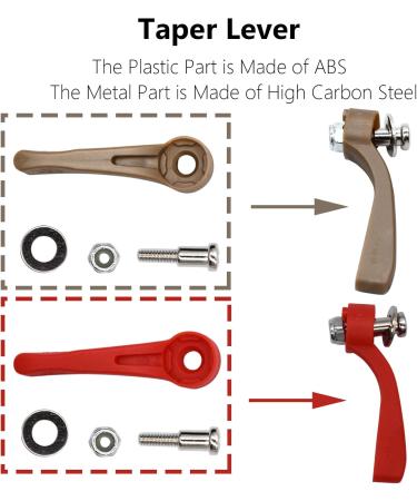 2 Pieces Hair Clipper Adjusting Levers Hair Clipper Replacement Accessories Repairing Parts Compatible with Wahl 5 Star Magic Clip Senior Super Taper 8148 8504 1919 8591 Hair Clippers (Brown&Red) - Buy Online on GoSupps.com