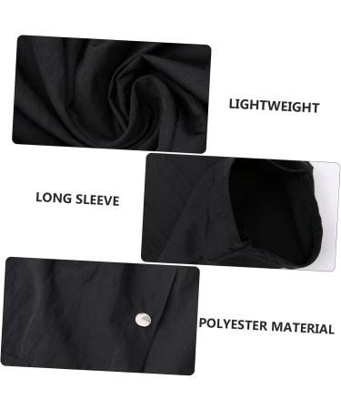 Holibanna Professional Salon Smock | Stylist Jacket & Hair Coloring Wrap | Black Kimono for Cosmetology Dog Grooming & Barber Work | Spa Client Uniform - Buy Online on GoSupps.com