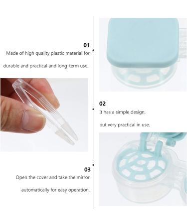 Heallily Contact Lens Container Set - Automatic Travel Case for Eye Care & Storage - Mint - Perfect for Outdoor Use - Buy Online on GoSupps.com