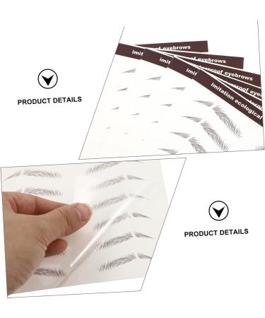 Housoutil 18 Pcs Eyebrow Stickers Makeup Brow Sticker Eyebrow Transfer Stickers Miss Eyebrow Trimming Shaper 5.8X1X0.1CMx3pcs Brownx3pcs - Buy Online on GoSupps.com