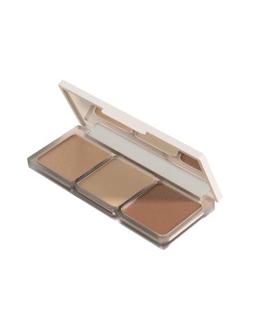 AMIIR Trio Bronzer Contour Palette - Blush Highlighter Powder Makeup Kit - Buy Online on GoSupps.com