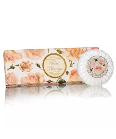 Rose soap round 3 pieces each 100g handmade Italian soap made from Fiorentino Rose 100 g (pack of 3)