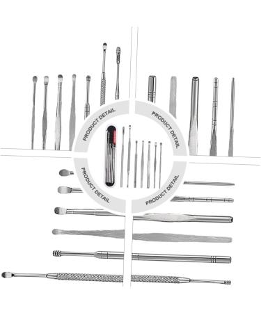 Hemoton 7pcs Stainless Steel Ear Cleaning Tool Set - Ear Wax Removal Kit for Ear Cleaners - Spring Tool for Gentle Ear Cleaning - Cosmetic Silver - Buy Online on GoSupps.com