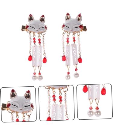 Beatifufu 1 Pair Fox Tassel Clip Dangle Tassel Hair Clip Alligator Hair Clips Chinese Tassel Hair Clip Women Tassel Hair Clip Chinese Tassel Hairpin Tassel Hairpin Tassel Barrette - Buy Online on GoSupps.com