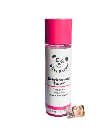Dizzy Panda Brightening Toner 145ml - Radiant and Balanced Skin with Ceramides Lactic Acid and Watermelon Extract Includes ShopZee Skincare eBook (Toner)