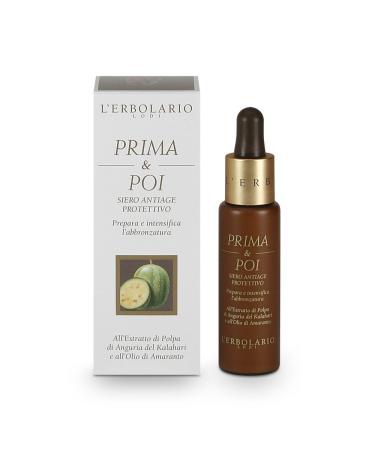 L'Erbolario Prima E Poi Serum Anti-Aging Facial Serum Tan Enhancer Size: 28 ml