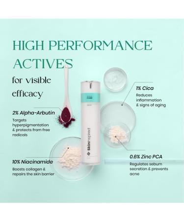 SkinInspired Aqua Pump 10% Niacinamide Face Serum - Clear Clogged Pores & Soothe Sensitive Skin - All Skin Types - 50ml - Buy Online on GoSupps.com