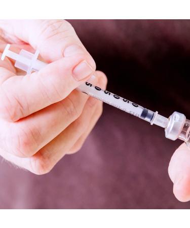 100 Pack 1ml 30Gauge 1/2 Inch Plastic Sterile Syringes for Scientific Labs Dispensing and Liquids Measuring Syringe Tools - Buy Online on GoSupps.com