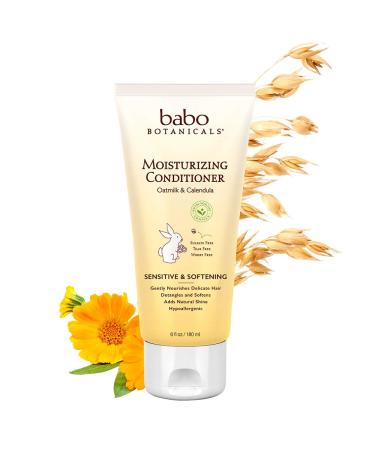 Babo Botanicals Moisturizing Conditioner Oatmilk & Calendula 6 fl oz (180 ml) - Buy Online on GoSupps.com