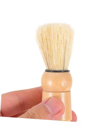 Premium Wooden Beard Brush with Pig Bristle | Men's Shaving Foaming Brush & Hairdressing Tool - Perfect for Salons and Personal Use - Buy Online on GoSupps.com