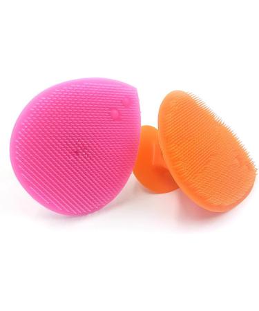 FRCOLOR Silicone Cleaning Pad Suction Cup Face Brush Face Scrub Silicone Face Sponge Face Washer Face Massage Brush with Suction Cup Cleaning Brush Pack of 12 mediumx3pcs - Buy Online on GoSupps.com