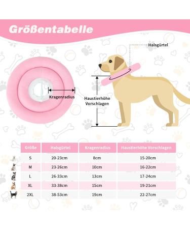 Buy Sbayool Adjustable Soft Breaker Crane Collar for Dogs & Cats - Leak Protection Comfort & Surgery Recovery | Pink (Neck: 20cm-23cm) - Buy Online on GoSupps.com