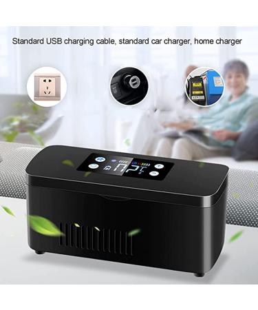 Mini Fridge Insulin Cooler Built in Rechargeable Lithium Battery Suitable for Insulin Serum Eye Drops Storage Travel Airplane 220V-Battery*1 Battery*1 220v - Buy Online on GoSupps.com