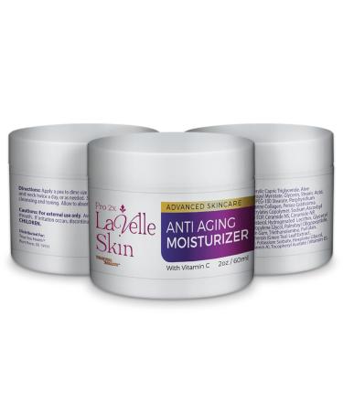 Buy Pro 2x LaVelle Anti-Aging Moisturizer - 2 Month Supply for Younger Looking Skin - Vitamins Ceramides & Collagen to Reduce Wrinkles - International Shipping Available - Buy Online on GoSupps.com