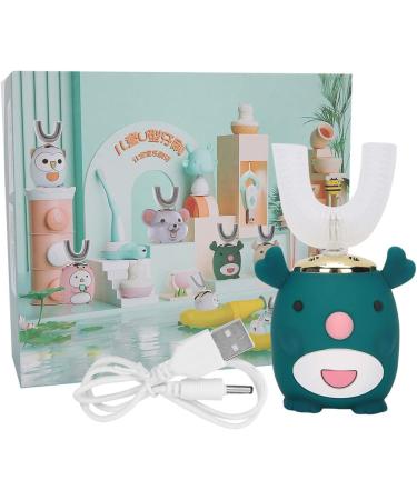Buy U-Shaped Electric Children's Toothbrush - Rechargeable Sonic Cartoon Design IPX7 Waterproof (Ages 2-6) - Buy Online on GoSupps.com