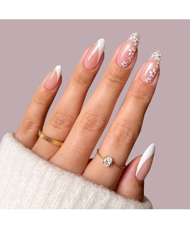 60 Best Almond Shape Nail Designs | Almond shaped nails designs, Striped  nails, Almond acrylic nails designs