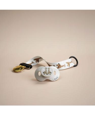 Elodie Details Pacifier Chain 2 Pack - Fabric & Stainless Steel Clip for Baby Boys & Girls | Universal Silicone Ring - Change the World/Kindly Konrad Gray - Buy Online on GoSupps.com
