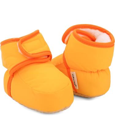 LACOFIA Baby Anti-Slip Soft Sole Winter Warm Slipper Boots - Yellow (0-6 Months) - Buy Online on GoSupps.com