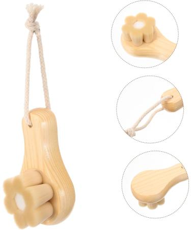 Mikinona Face Exfoliator wooden handle cleaning brush cleansing brush artificial fiber Pore Brush skin care face cleansing brush face brush makeup remover Scrubber face dry brush - Buy Online on GoSupps.com