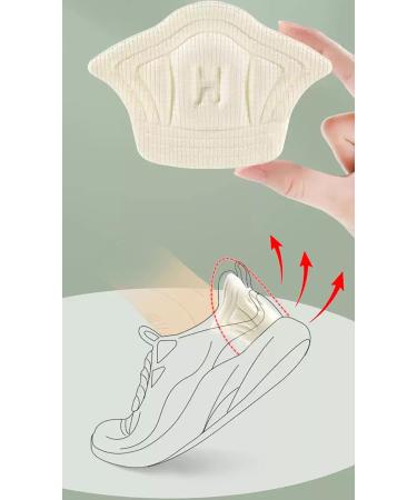 Back of Heel Cushion Inserts - Adhesive Heel Guards for Loose Shoes Perfect Fit Insole Patch for Sneakers (Beige 10mm - Buy Online on GoSupps.com