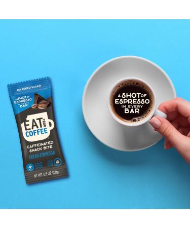 Caffeinated Coffee Bites | Cocoa Espresso Energy Bar | Natural Snack | Stay Energized | Ethically Sourced | 0.8 oz (Pack of 10) - Buy Online on GoSupps.com