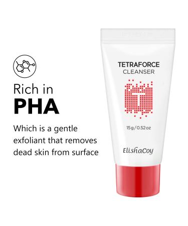 TETRAFORCE Acne Care Foam Cleanser - Cica & Tea Tree Extract for Irritated Skin | Deep Cleansing Korean Skincare | 150g (5.29oz - Buy Online on GoSupps.com