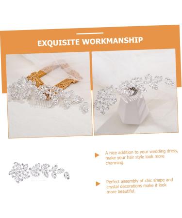 FRCOLOR Bridal Rhinestone Insert Comb headwear wedding hair wedding hair Sparkly hair Fashionable hair rhinestone for hair headpiece hair side hair Bridal Hair Accessories - Buy Online on GoSupps.com