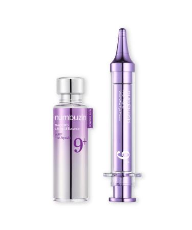 numbuzin No.9 NAD+ Lifting & Wrinkle Care Set | NAD+ BIO Lifting-sil Essence + Retinol Volumetox Eye Cream | Firming Reduce Wrinkles Fine Lines | Peptides | Serum for Sagging Aging Dull Skin
