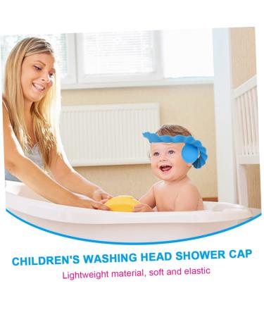 FRCOLOR 2pcs Shampoo Cap Bonnets for Toddlers - Bath Visor & Sun Hat Combo | Assorted Colors | 29.5X27.5CM - Buy Online on GoSupps.com