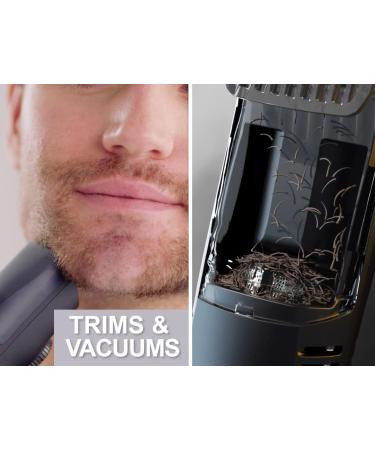 Vacutrim Professional Vacuum Hair Trimmer - Cordless Rechargeable Shaver for Men's Beard & Mustache - Ultra Sharp Stainless Blade - As Seen on TV - Buy Online on GoSupps.com