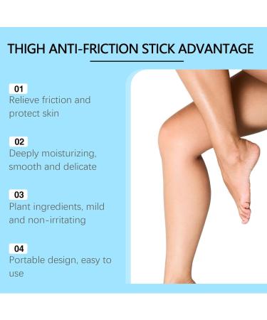 Anti-Chafing Thigh Cream Anti-Chafing Thigh Stick Anti-Chafing Thigh for Women Anti-Friction Cream for Thighs Protection Against Body Skin Friction (3) - Buy Online on GoSupps.com