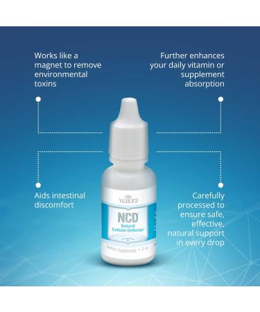 Waiora Natural Cellular Defense (NCD) Liquid Zeolite Drops for Immune System & Gut Support - 0.5oz Bottle, 4 CT - Buy Online on GoSupps.com
