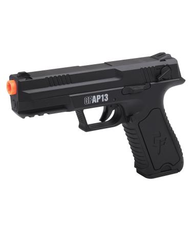 GAME FACE GFAP13 AEG Electric Full/Semi-Auto Airsoft Pistol With Battery Charger, Speed Loader And Ammo, Black