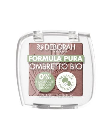 DEBORAH Deborah Mono Organic Pure Formula Eye Shadow Colour No. 04 Matte Antique Pink with ingredients 100% natural origin vegan and animal friendly