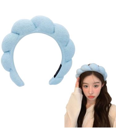Gugugo hair band cosmetics hair band make -up make -up hair band hair bands cosmetics cosmetics hair band Skincare headband head band Skincare sponge and terry soft and absorbent material (blue)