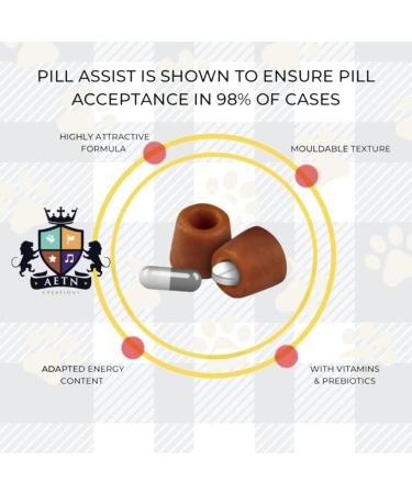 AETN Creations Pill Assist for Medium/Large Dogs 2x 224g - Easy Medicine Administration & Chicken Jerky Treat - Buy Online on GoSupps.com
