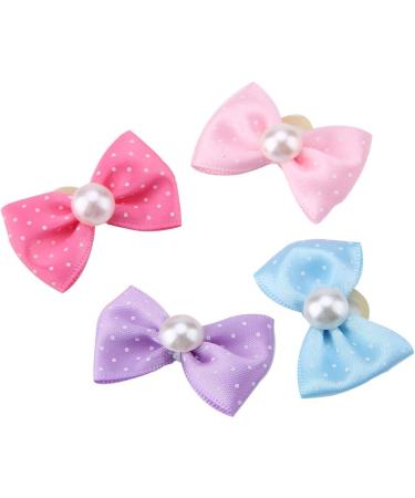 20 Pieces Dog Hair Clips & Loops - Faux Pearl Hair Bands for Puppies & Cats - Ideal Dog Salon Accessories - Buy Online on GoSupps.com