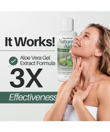 Nature's Aid Original Skin Gel: Award-Winning Multipurpose Skin Gel Formula Featuring Aloe Vera Gel Extract - 3X Factor. Works for After Sun Care Dry Flaky & Itchy Skin Facial Acne Skin Rashes Bug Bites & Stings. 125ml x 2 Pack - Buy Online on GoSupps.com