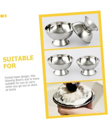 Beavorty High Impact Shell Shaving Bowl & Soap Holder - Rust-Free Metal Shaving Cup for Men - Perfect Travel Gift - Buy Online on GoSupps.com