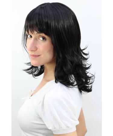 WIG ME UP 3017-2 | Black Shoulder Length Wavy Hair Wig - Shop Internationally for Stylish Wigs - Buy Online on GoSupps.com