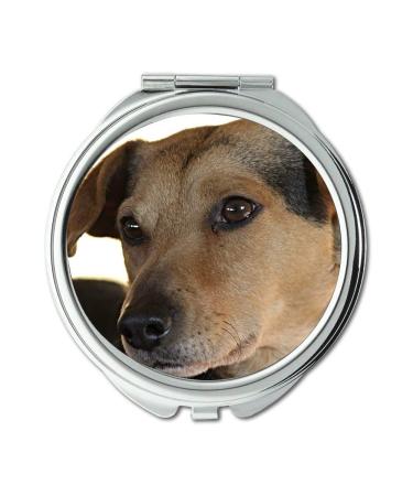 YENDOSTEEN Mirror makeup mirror Dog Hybrid Mixed Breed Dog Portrait Pet Animal pocket mirror portable mirror
