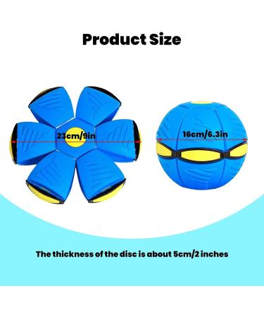 Yeahboom UFO Magical Flying Saucer Ball - Ultimate Dog Frisbee Toy for Outdoor Fun | Blue Dog Balls & Flying Saucer for Dogs - Buy Online on GoSupps.com