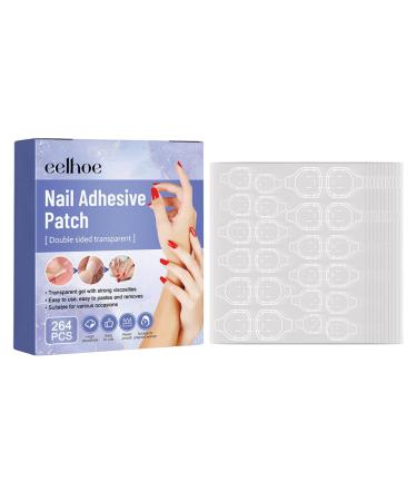 Nail Adhesive Tabs 11Sheets Nail Adhesives Breathable for Press on Nails Press on Nails Sticky Tabs Fake Nail Glue Stickers Glue Tabs for for Manicure Hondony
